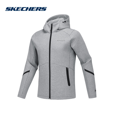 SKECHERS斯凯奇2025春季男款运动休闲夹克梭织外套 P125M024-02H3