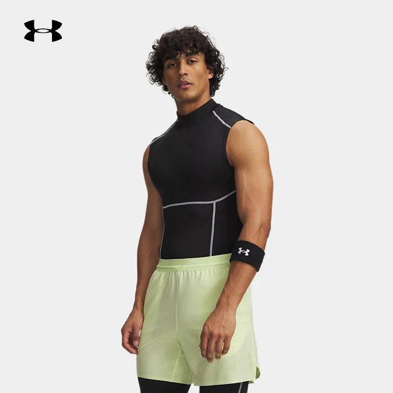 安德玛春夏新款男子健身运动跑步训练弹力紧身衣背心 6015381-008