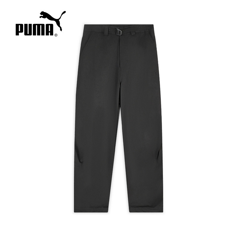 PUMA彪马褶裥抽绳裤脚休闲运动裤2026春中性梭织长裤 636244-01,运动服/休闲服装,运动长裤,淘宝优惠券,粉丝福利购,淘宝优惠卷