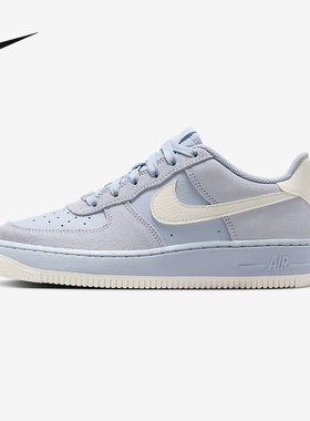 NIKE耐克女鞋空军一号运动鞋大童鞋AF1芋泥紫休闲板鞋HV4760-002