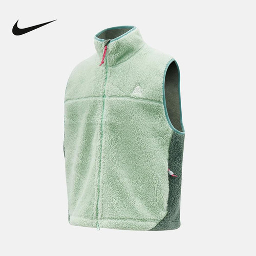 Nike/耐克ACG男子新款户外摇粒绒刺绣立领运动单马甲 HV1113-353