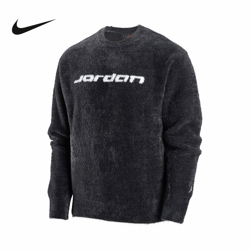 JORDAN耐克男子针织毛衣2026春新款柔软毛绒套头衫卫衣IF1828-010,运动服/休闲服装,运动T恤,淘宝优惠券,粉丝福利购,淘宝优惠卷
