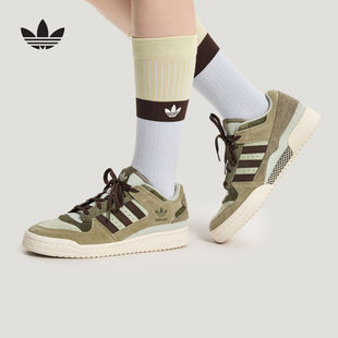 KH7664 LOW篮球风板鞋 adidas阿迪达斯三叶草休闲鞋 26春中性FORUM