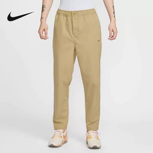 NIKE耐克男2025春休闲直筒刺绣小Logo透气运动梭织长裤 297 HJ1998