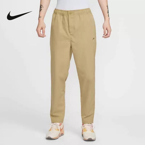 NIKE耐克男2025春休闲直筒刺绣小Logo透气运动梭织长裤HJ1998-297