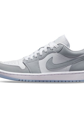 NIKE女鞋Jordan AJ1烟雾灰潮流百搭刺绣板鞋篮球鞋DC0774-105