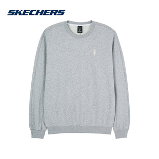 046J L124M034 Skechers斯凯奇男款 卫衣舒适休闲运动针织套头衫