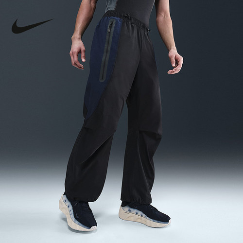 NIKE耐克男子机能风长裤秋新款抽绳收口宽松梭织运动裤IH8467-010