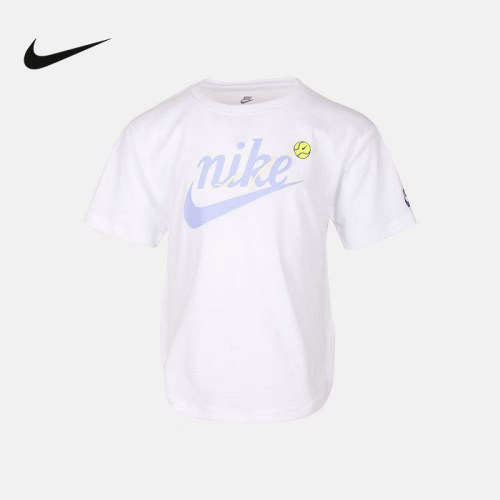 NIKE耐克女短袖26夏新款LOGO印花休闲透气网球运动T恤IW1759-100
