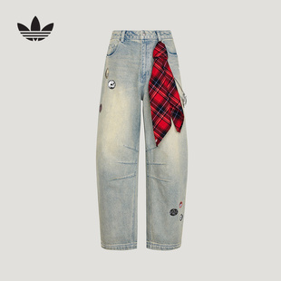 阿迪达斯 新款 2026春男牛仔长裤 KT6366 adidas