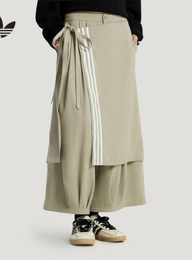 adidas阿迪达斯三叶草垂坠宽松运动裤PREMIUM 3S女梭织长裤KS5335