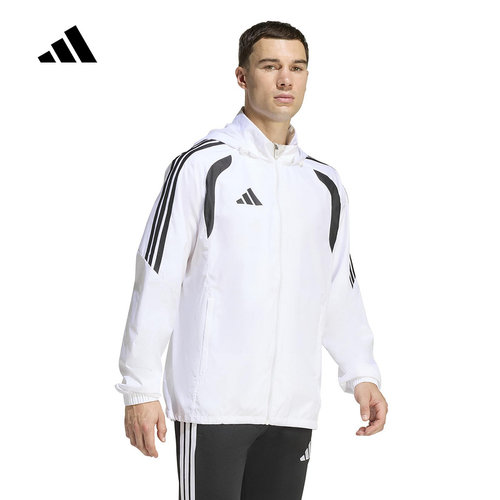 adidas阿迪达斯TIRO26 League足球连帽外套春男梭织夹克 JY9734