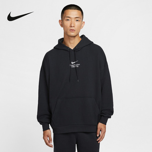 010 棉质图案休闲卫衣IO2452 NIKE耐克男子宽松套头连帽衫 25冬新款