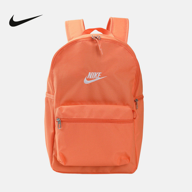NIKE耐克双肩包男女包2026新款橙色运动包学生书包IB4343-835