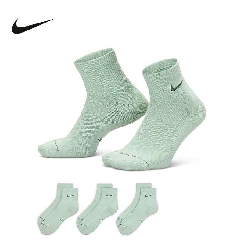 NIKE耐克袜子男女袜夏季速干运动袜3双装低帮休闲短袜IH8607-903
