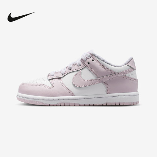 Nike耐克男女童鞋 DUNK灰白粉 幼童运动鞋低帮休闲板鞋FB9108-128