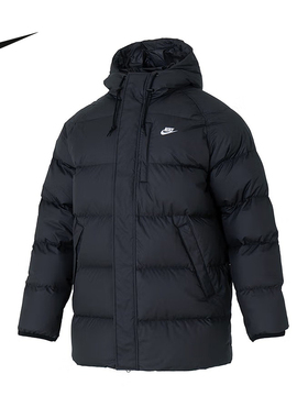 Nike耐克男子羽绒服夹克25冬新款刺绣保暖连帽运动外套IB2974-010