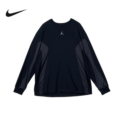 NIKE耐克JORDAN男子2026春季新款篮球印花圆领长袖T恤 IF1886-010