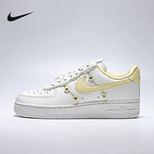 NIKE耐克空军一号女鞋奶油黄小雏菊AF1低帮板鞋运动鞋IW2348-170
