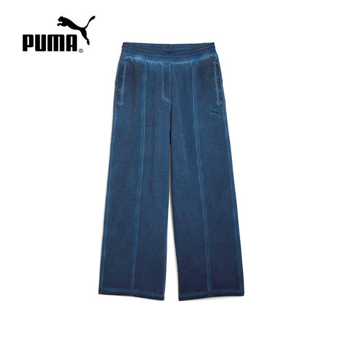 PUMA彪马冬季新款男女情侣休闲运动裤宽松直筒阔腿长裤 635304-80