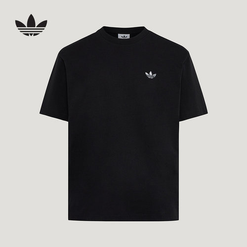 adidas阿迪达斯三叶草半袖2026夏男款棉质运动印花短袖T恤 KG6338