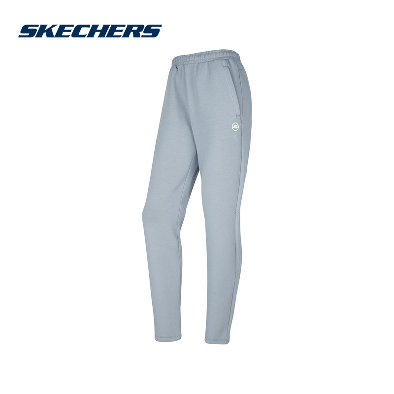 Skechers斯凯奇女子休闲运动裤舒适百搭透气针织长裤 P423W097 - 实物图