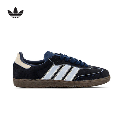 adidas阿迪达斯三叶草T头鞋女SAMBA OG仿马毛复古德训鞋 JS3934