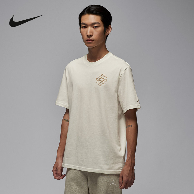 NIKE耐克JORDAN男子短袖2026春季新款宽松T恤针织衫 IM2171-133,运动服/休闲服装,运动T恤,淘宝优惠券,粉丝福利购,淘宝优惠卷