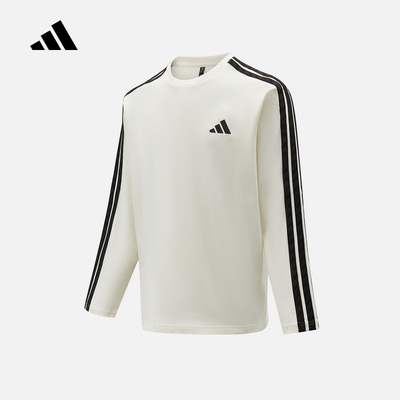 adidas阿迪达斯上衣2026新款夏男运动休闲简约卫衣长袖T恤 KR2536