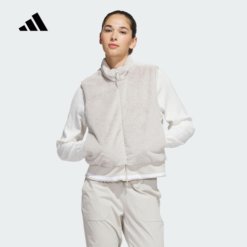 adidas阿迪达斯上衣秋女轻柔雅双面穿时尚休闲马甲背心 KG2164