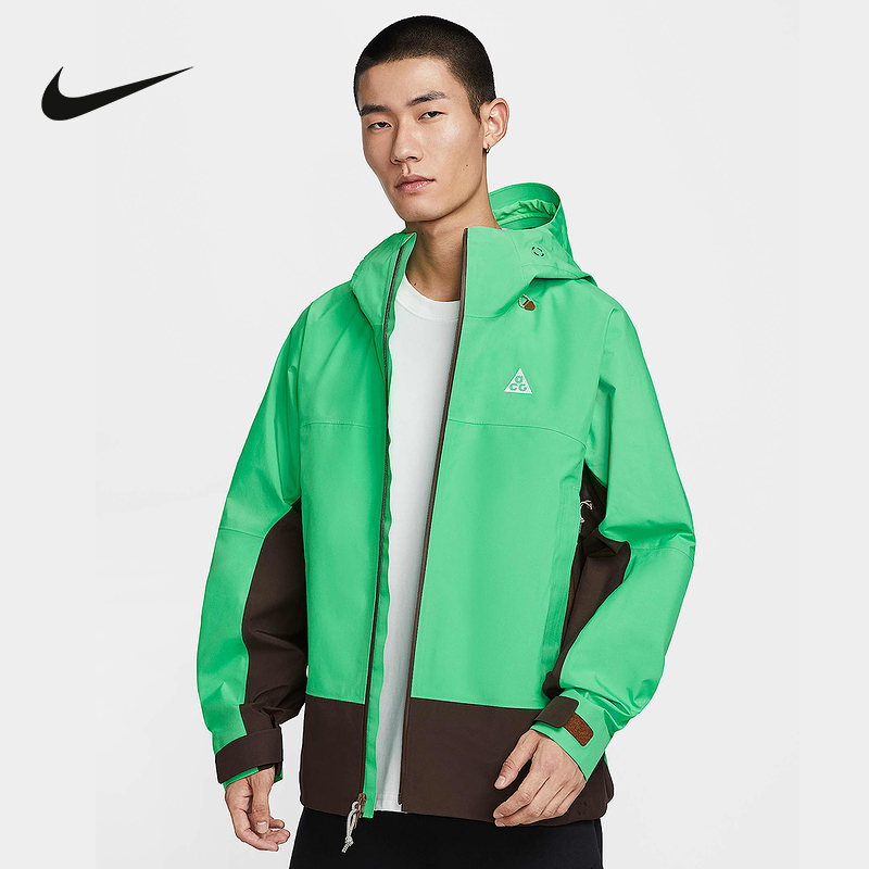耐克ACG硬壳外套男STORM-FIT ADV GTX连帽拒水梭织夹克FV8642-388
