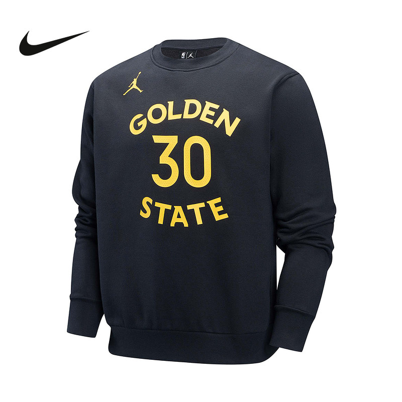 Nike耐克卫衣男2025春季金州勇士/库里篮球运动套头衫FV8669-010