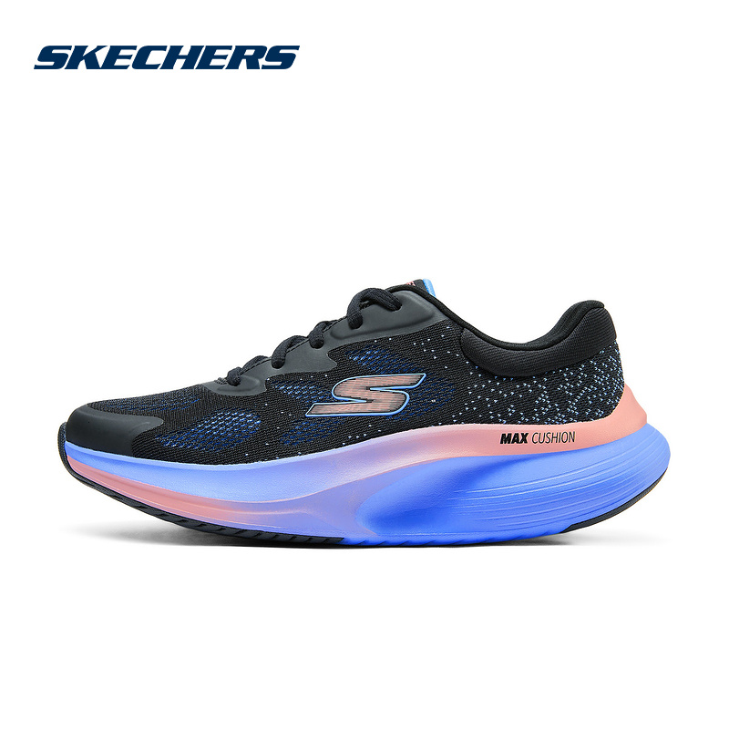 SKECHERS斯凯奇秋季女款舒适厚底缓震运动休闲鞋 125053-BKMT