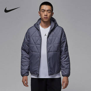 Jordan防泼水保暖宽松运动连帽棉衣FZ3163 款 075 2025冬季 耐克男装