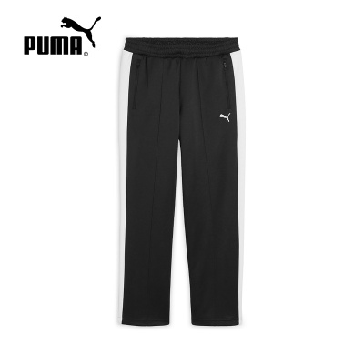 PUMA彪马刘宪华同款T7系列抽绳运动裤2025秋男针织长裤 631864-01