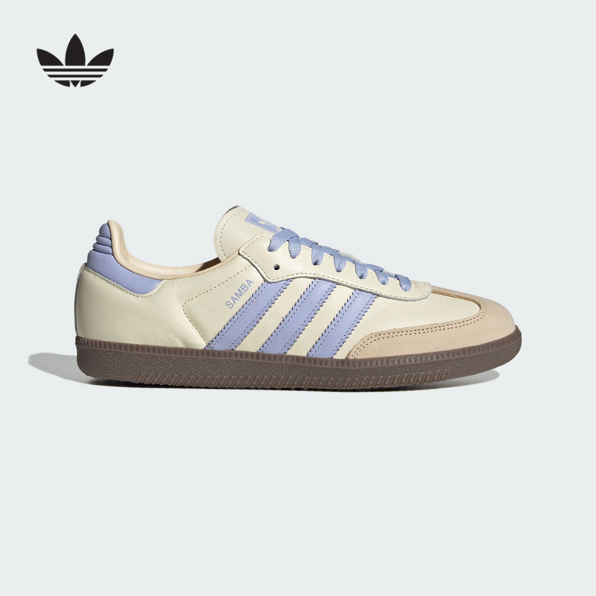 adidas阿迪达斯三叶草2025春女鞋T头鞋SAMBA OG板鞋德训鞋JI2678
