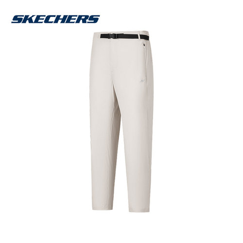 Skechers斯凯奇2025夏女九分裤舒适运动长裤休闲裤 P225W199/021C