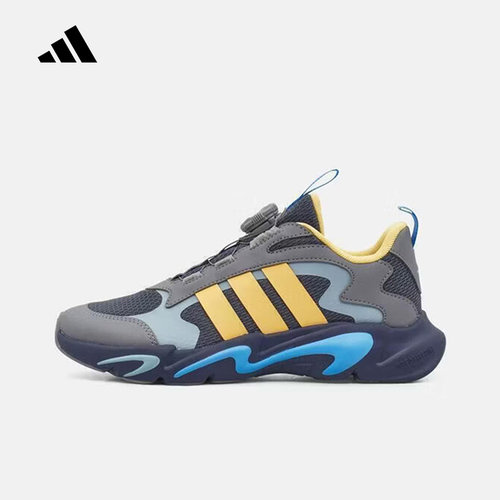 adidas阿迪达斯旋转按钮小童鞋2026春PLAYFLEX HABU运动鞋 KI6482
