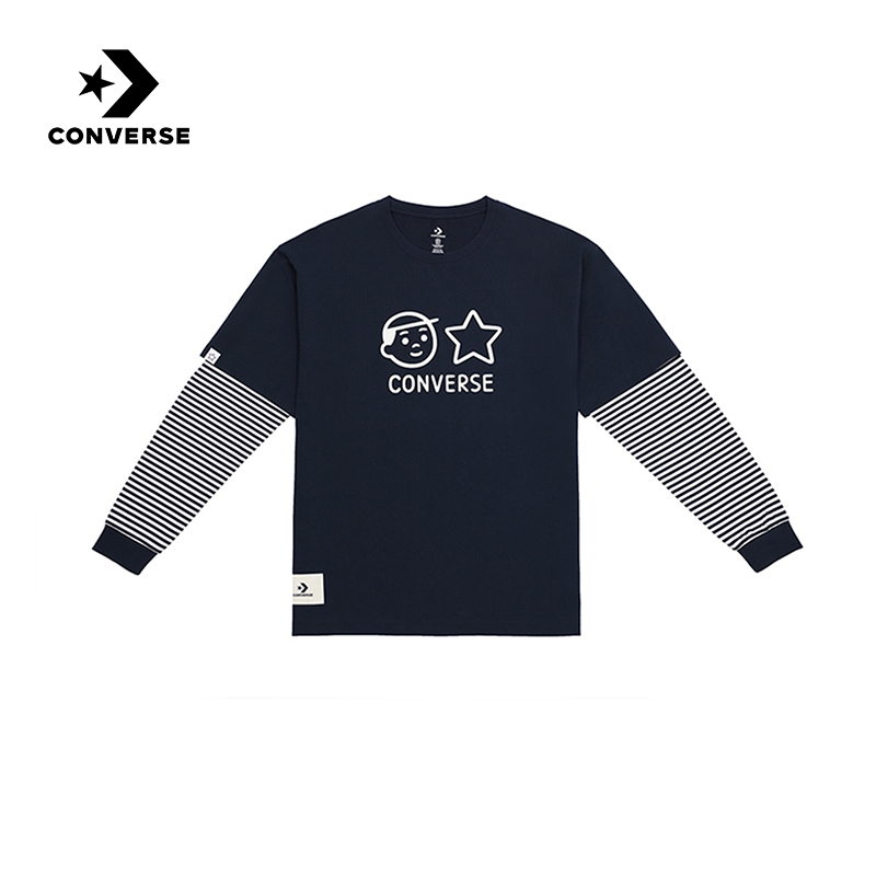 匡威Converse x Noritake联名25秋男子条纹上衣长袖T恤UCH888-W70