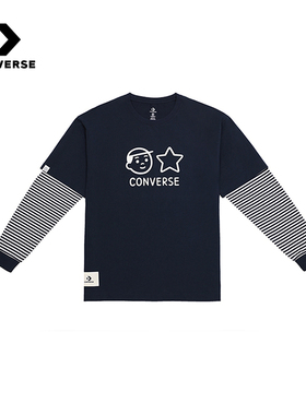 匡威Converse x Noritake联名25秋男子条纹上衣长袖T恤UCH888-W70