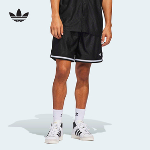 adidas阿迪达斯三叶草运动裤2026夏中性针织休闲跑步短裤 KA9361