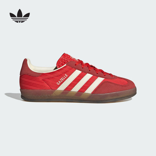adidas阿迪达斯T头鞋板鞋2025秋女GAZELLE三叶草复古德训鞋JS1411