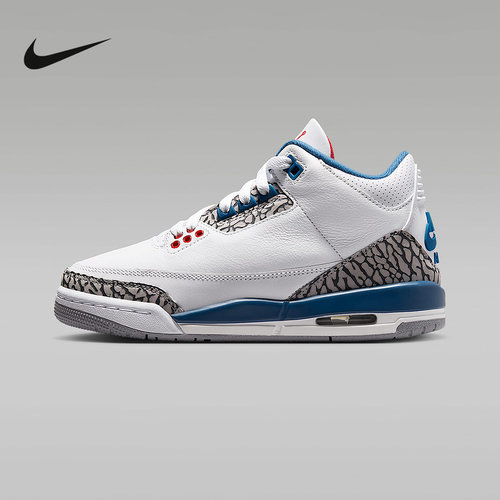 Nike耐克女鞋AIR Jordan 3 AJ3复刻大童休闲复古篮球鞋DM0967-104