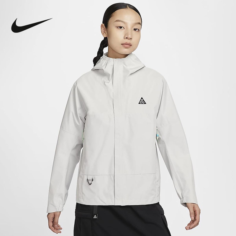 nike耐克ACG女夏季新款户外防风拒水连帽运动夹克外套 DV9523-121