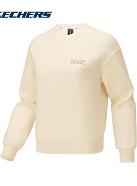 Skechers斯凯奇女子卫衣舒适运动风圆领针织套头衫P425W172-00V7