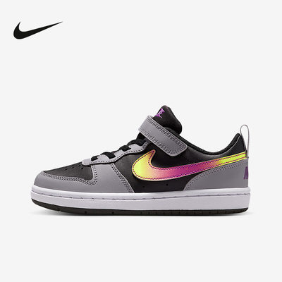 Nike耐克儿童鞋Court小童款魔术贴板鞋轻便运动休闲鞋IO6966-001