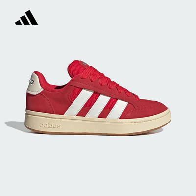 adidas阿迪达斯红色面包鞋2026春女GC ALPHA SK8休闲板鞋 HQ7374