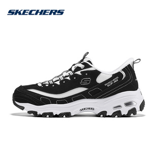 Skechers斯凯奇女时尚潮流休闲鞋缓震闪穿熊猫老爹鞋 150721/BKW