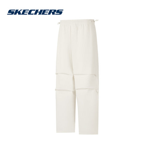 Skechers斯凯奇女士25夏季新款梭织运动工装长裤 P225W299/01B4