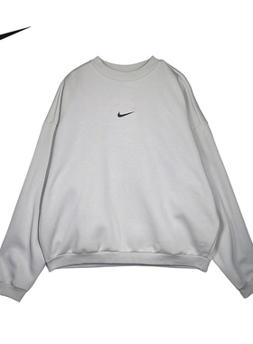 NIKE耐克男卫衣2026春新款字母印花运动休闲圆领套头衫IR0107-072